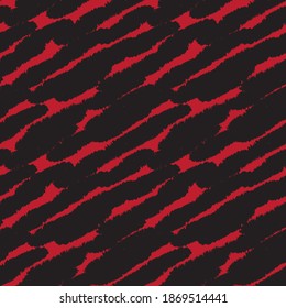 Red Brush stroke fur pattern design for fashion prints, homeware, graphics, backgrounds