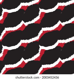 Red Brush stroke fur pattern design for fashion prints, homeware, graphics, backgrounds