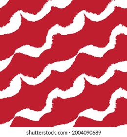 Red Brush stroke fur pattern design for fashion prints, homeware, graphics, backgrounds