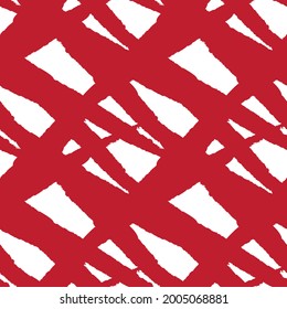 Red Brush stroke fur pattern design for fashion prints, homeware, graphics, backgrounds