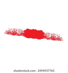 Red brush stroke isolated on background. Paint brush stroke vector for red ink paint design eps 10
