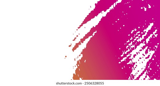Roter Pinselstrich einzeln auf Hintergrund. Pinselstrichvektor für rote Farbe, farbiges Design-Element, Schmutzbanner, Aquarell-Design, schmutzige Textur. Trendy Pinselstrich