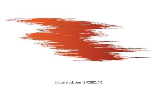 Trazo de pincel rojo sobre fondo aislado. Línea, caja, pinceles, grunge, pintura, página, borde. Ilustrador de stock de pincel de Vector.
