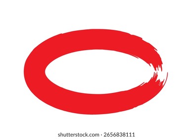 Red brush stroke on transparent background. Paint Stroke. Grunge Hand Painted Red Brush Strokes. Grunge Brushes. Logo brush painted watercolor background. Vector illustration. 