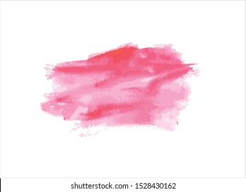 red brush stroke paint background vector design