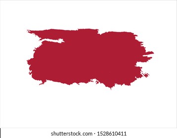 red brush stroke paint background vector design