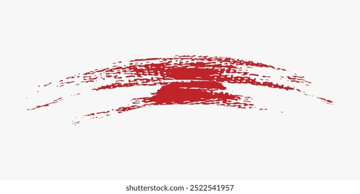 Red brush stroke. Vector brush stroke on a transparent, white background. Brush stroke vector icon