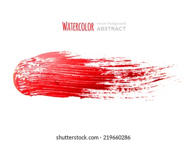 red brush strokes -  backdrop for your text. vector