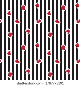 Red Brush strokes pattern background suitable for fashion prints, graphics, backgrounds