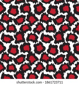 Red Brush strokes pattern background suitable for fashion prints, graphics, backgrounds