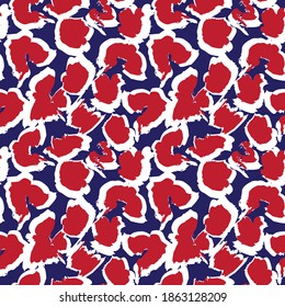 Red Brush strokes pattern background suitable for fashion prints, graphics, backgrounds