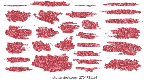 Red Brush Strokes, Rectangular, Textured, Paint Smears, Design Element. Use for graphic design and texture overlays to add artistic flair to your projects