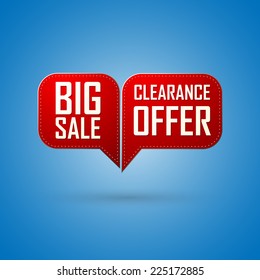 Red bubble Sale offer and big sale design