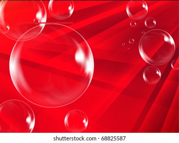 red bubble stylish background