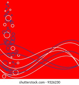 Red Bubble Wave