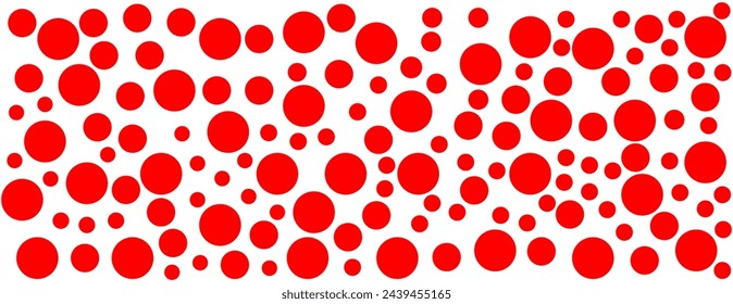 Red Bubbles soda seamless pattern. white color soap texture.