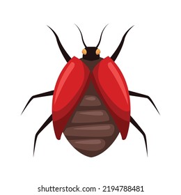 red bug insect animal icon