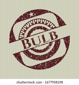 Red Bulb distress rubber texture
