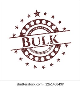 Red Bulk distressed rubber grunge texture stamp