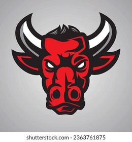 red bull angry vector graphic