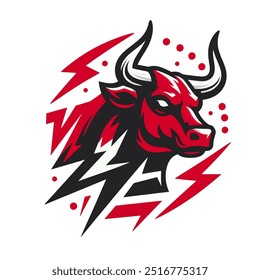 red bull graphic logo vector illustration art white background