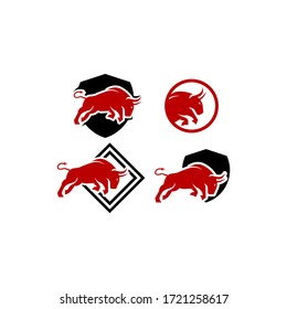 red bull logo design vector template