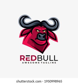 Roter Stier Logo, Vektorgrafik