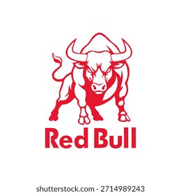 Vetor de ícone de logotipo Red Bull