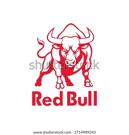 Red Bull logo icon vector