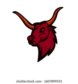 red bull mascot logo design