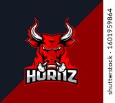 Red Bull Mascot Logo for Gaming, Stream Channel or Community