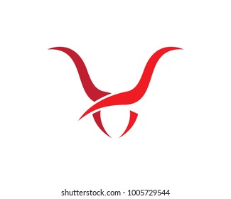 Red Bull Taurus Logo Template vector icon illustration