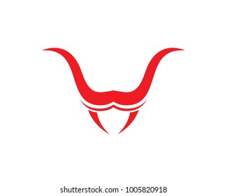 Red Bull Taurus Logo Template vector icon illustration
