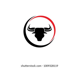 Red Bull Taurus Logo Template vector icon illustration