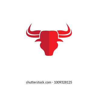 Red Bull Taurus Logo Template vector icon illustration