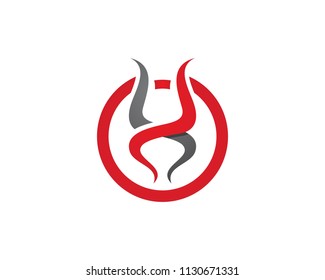 Red Bull Taurus Logo Template vector icon illustration