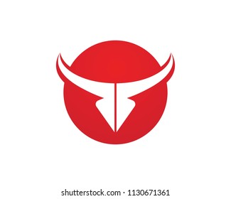 Red Bull Taurus Logo Template vector icon illustration