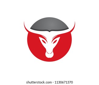 Red Bull Taurus Logo Template vector icon illustration