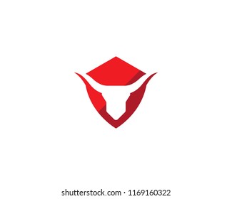 Red Bull Taurus Logo Template vector icon illustration