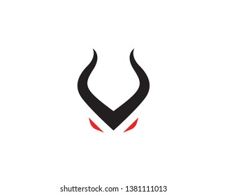 Red Bull Taurus Logo Template vector icon illustration