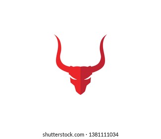 Red Bull Taurus Logo Template vector icon illustration