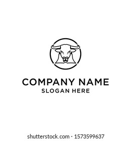 Red Bull Taurus Logo Template vector icon illustration