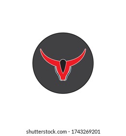 Red Bull Taurus Logo Template vector icon illustration design