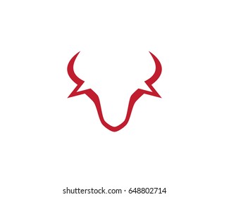 Red Bull Taurus Logo Template vector icon illustration