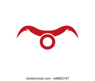 Red Bull Taurus Logo Template vector icon illustration