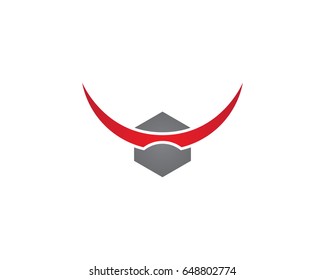 Red Bull Taurus Logo Template vector icon illustration