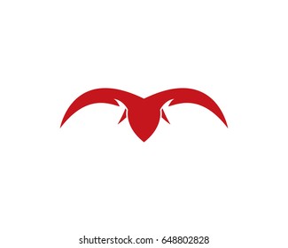 Red Bull Taurus Logo Template vector icon illustration