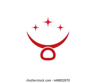 Red Bull Taurus Logo Template vector icon illustration