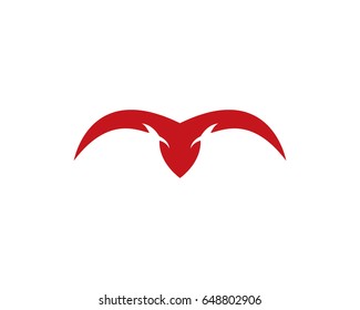 Red Bull Taurus Logo Template vector icon illustration