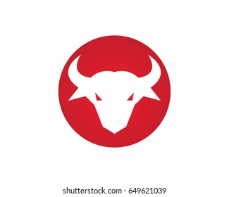 Red Bull Taurus Logo Template Vector Stock Vector (Royalty Free ...